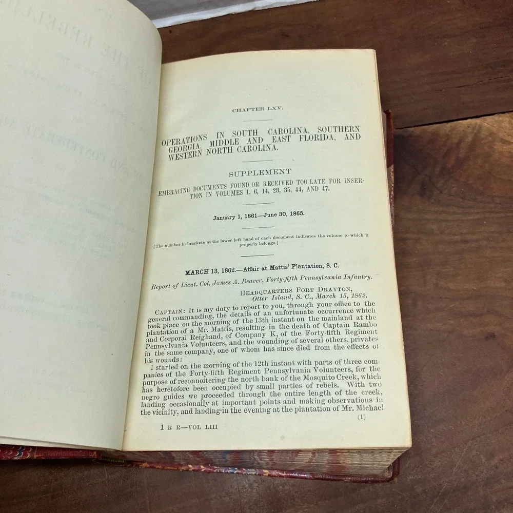 War of the Rebellion Records Union Confederate Armies Vol LIII 1898 Civil War